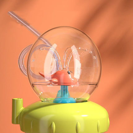 Whale Shaped Baby Straw Cup with Leak-Proof Seal, BPA-Free Body, Silicone Straw and Handles for Toddlers