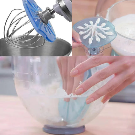 Whisk Wiper, Instant Whisk Cleaner for 6 Wire Stand Mixer Whisks, Mixer Splash Guard, Baking Supplies, Kitchen Gadgets