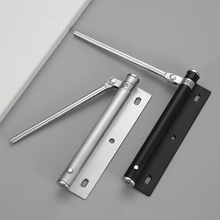 Automatic Door Closer for Home, Office and Shop Doors, Self Closing Hardware in Silver or Black for Quiet, Private Rooms