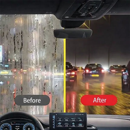 Car Glass Oil Film Remover Brush with Hydrophobic Coating for Windshields, Windows and Mirrors, for Busy Drivers