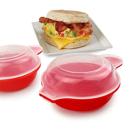 Microwave Egg Cooker for Scrambled, Poached and Omelet Eggs, Even Heat Breakfast Maker in Under 2 Minutes