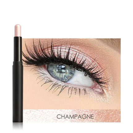 Eyeshadow Stick, Creamy Shimmer Eye Shadow Crayon in 10 Shades, Light Reflecting Color for Quick One Minute Eye Makeup