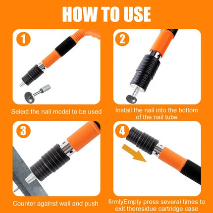 Nail Gun for Concrete and Wood, Woodworking Tools for Brick – image 9