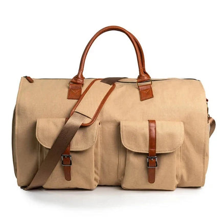 Duffle Bag for Travel, Leather or Canvas Travel Bag with Shoulder Strap