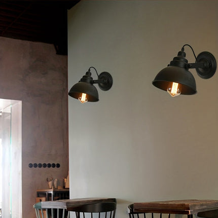 Wall Sconces, Hallway Light Fixture with Adjustable Swing Arm, Industrial Vintage Wall Light, Retro Metal Wall Lamp_01