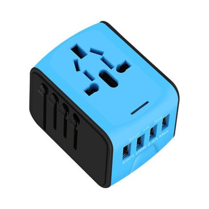 Universal Travel Power Adapter with Dual USB Ports | Compact Design for Worldwide Compatibility
