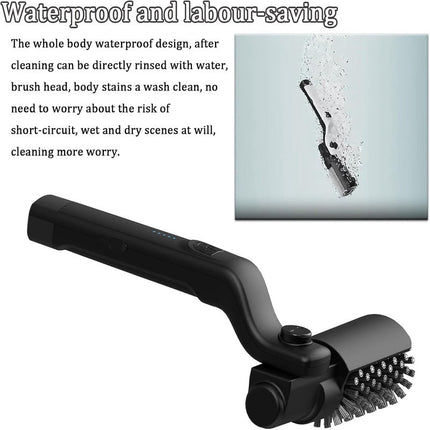 Electric Grill Brush with Rechargeable Battery & Stainless Steel Handle | Effortless BBQ Cleaning for Outdoor Grills