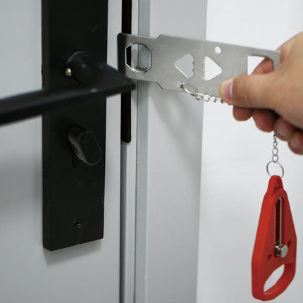 Portable Safety Door Lock with Adjustable Security Bar | Easy Installation for Enhanced Home Protection