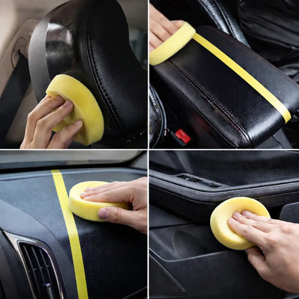 Car Interior Plastic and Leather Restorer, Trim Cleaner and Conditioner for Faded Dashboards, Door Panels and Leather Seats