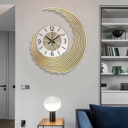 3D Metal Wall Clock with Silent Quartz Movement | Modern Decorative Timepiece for Stylish Interiors