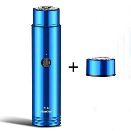 Pocket Electric Shaver, USB Powered Mini Travel Razor with Quiet Motor and Gentle Blades for Sensitive Skin