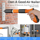 Nail Gun for Concrete and Wood, Nail Shooter Gun with 4 Power Levels and Depth Control, Woodworking Tools for Brick