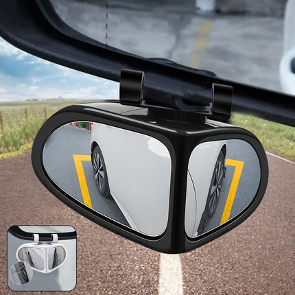 Adjustable Car Blind Spot Mirror Set of 2, Stick On Oval Car Mirror – image 4