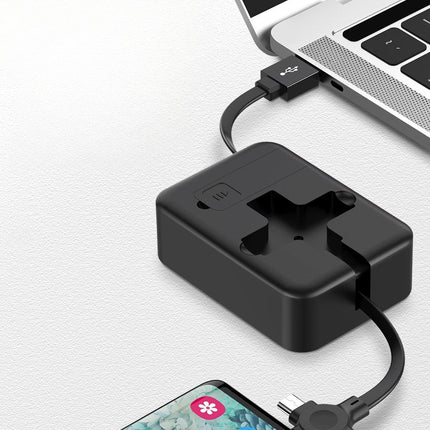 3-in-1 Charging Cable with Lightning, USB-C and Micro USB Connectors, Tangle-Free Travel Charger Cord, 6 Colours