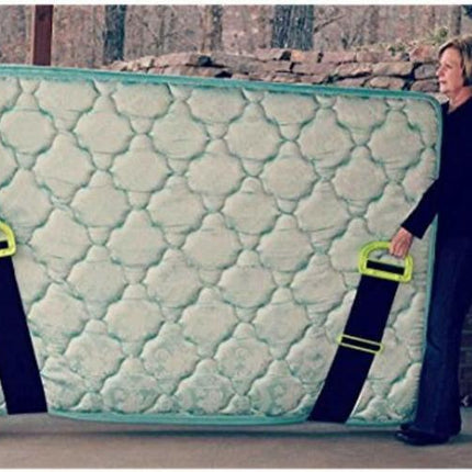 Heavy Duty Moving Strap with Adjustable Buckle, 500 lb Capacity Black Lifting Strap for Mattresses and Furniture