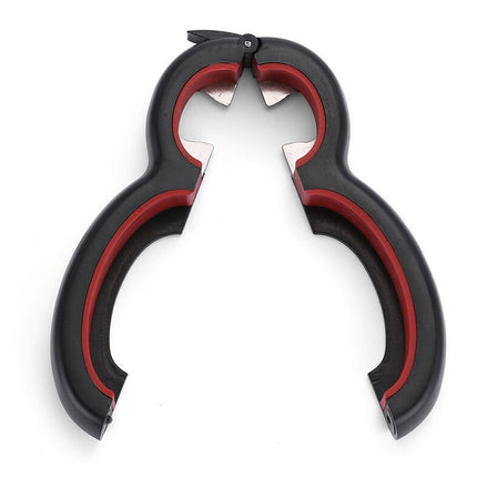 Jar Opener 6 in 1 Multifunctional Bottle, Can and Bag Opener with Ergonomic Grip, Low Effort Kitchen Tool for Tight Lids, Indoor and Outdoor