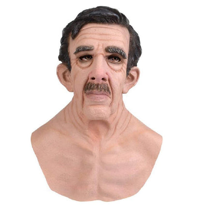 Halloween Mask Realistic Old Man, Full Face Mask for Cosplay and Parties – image 31