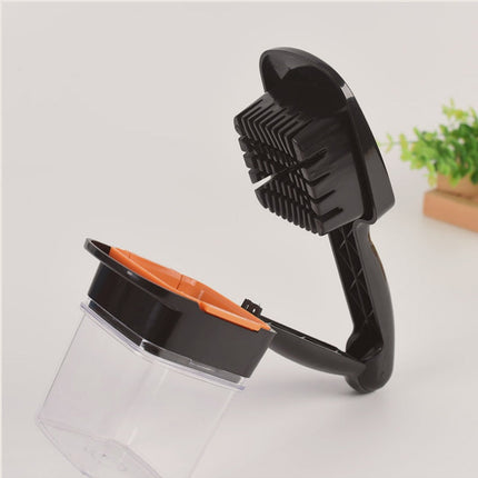 Handheld Vegetable Chopper, Manual Press Onion Dicer and Cucumber Slicer for Stir Fries, Soups and Salads