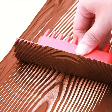 Woodgrain Texture Tool Set with Durable Ergonomic Handles | Versatile Kit for Precision and Comfort