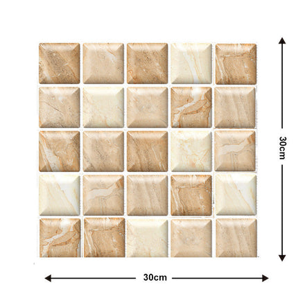 Self-Adhesive Wall Tiles for Easy Home Makeover | Decorative Design for Instant Style Upgrade (Set of 10)