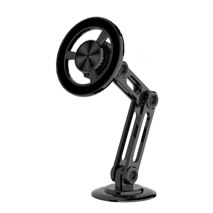 Magnetic Car Phone Holder with Adjustable Arm, Sets Phone Height and Angle for Following GPS at Eye Level