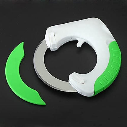 Circular Blade Rolling Knife, Roller Cutter for Vegetables, Meat and Cheese, Even Slices and Dicing, for Meal Prep