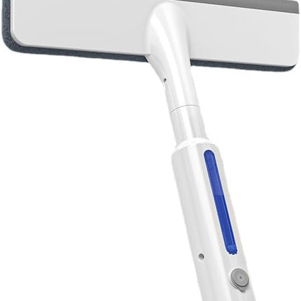 2-in-1 Window Cleaner with Built-In Spray Bottle, Dual Front and Rear Scrapers, Extendable Pole for High Windows