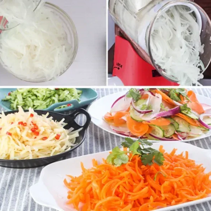 Vegetable Slicer with Interchangeable Blades | Effortless Cutting for Quick Meal Prep