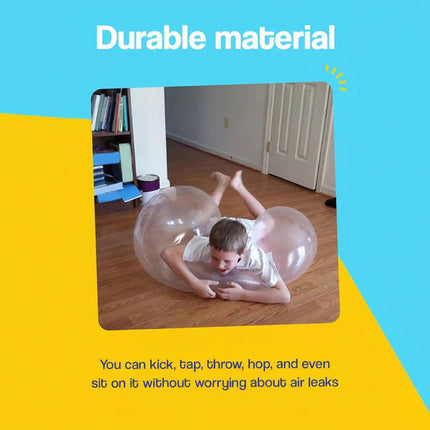 Giant Inflatable Bubble Ball for Outdoor Play with Tear-Resistant TPR | Active Fun for Kids 4+ at Parties and Events
