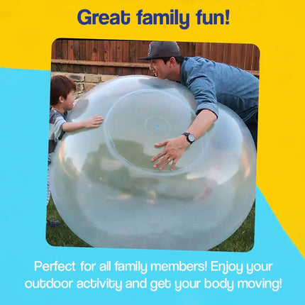 Giant Inflatable Bubble Ball for Outdoor Play with Tear-Resistant TPR | Active Fun for Kids 4+ at Parties and Events