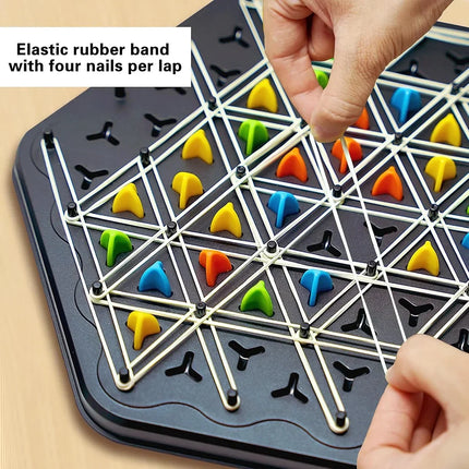 Triangle Chess Game, Strategy Board Game for 2 to 4 Players, Family Board Games and Party Game for Kids and Adults