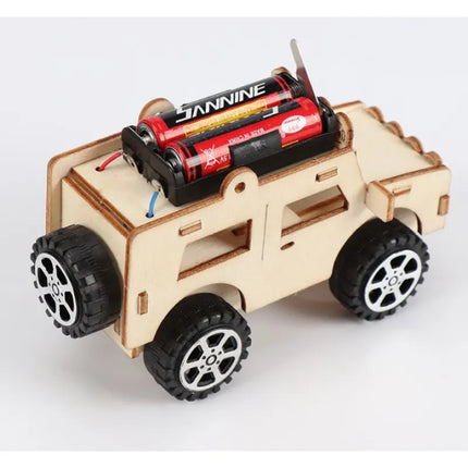 Wooden STEM Building Kit for Kids with Car, Plane and Ferris Wheel Models, 9 Toy Set Option