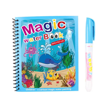 Magic Water Coloring Book for Kids with Reusable Pages | Fun Creative Activity for Endless Imagination