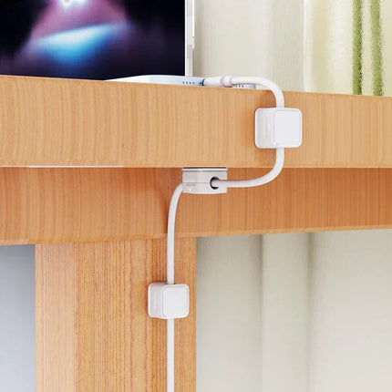 Magnetic Cable Clips for Desk, Cord Organizer That Holds Charging Leads in One Spot and Keeps Wires Off the Floor