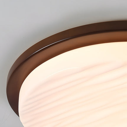 Art Deco LED Ceiling Light with Sculpted Glass Shade | Warm Ambient Lighting for Timeless Elegance