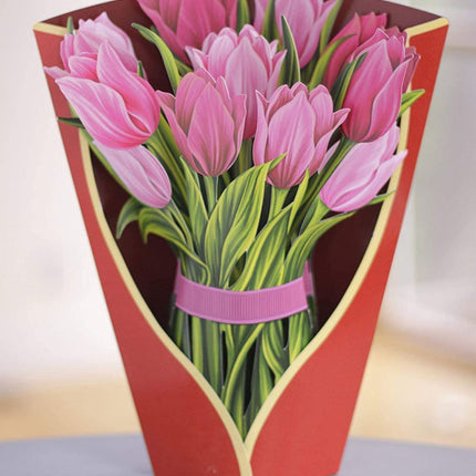 3D Pop-Up Flower Bouquet Greeting Card, 18 Flower Designs, Long-Lasting Keepsake Blooms, Gift for Birthdays and All Occasions