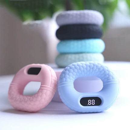 Bluetooth Hand Grip Trainer, Adjustable Resistance Hand Strengthener with App Scrolling Control and Real-Time Rep Tracking