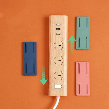Self-Adhesive Socket Holders Set with Durable Design | Organize Cables for Neat Spaces