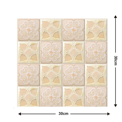 Self-Adhesive Wall Tiles for Easy Home Makeover | Decorative Design for Instant Style Upgrade (Set of 10)