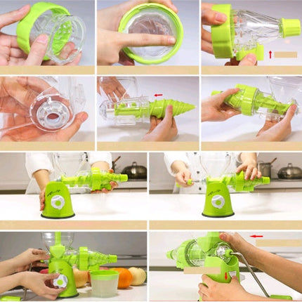 Manual Juicer for Leafy Greens and Fruit, Hand Press for Wheatgrass, Kale and Spinach with Higher Yield
