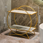 Makeup Organizer for Bathroom Counter, Cosmetic Organizer with 2 Tier Metal Shelf, Skincare and Perfume Bathroom Shelf_06