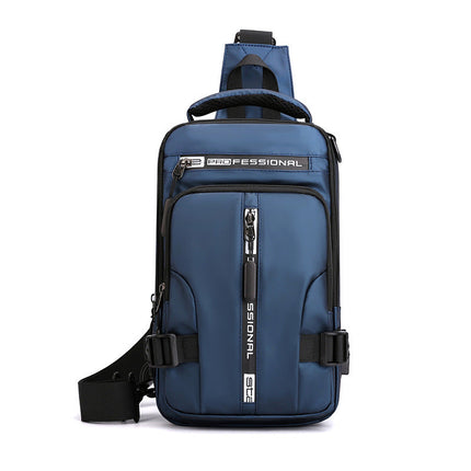Crossbody Sling Backpack with Sized Compartments for Tablet, Phone, Camera and Charger, Slim 5 Color Chest Bag for Commuting and Travel