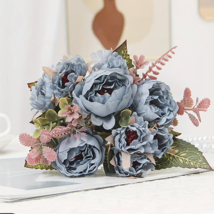 Artificial Peony Flower Bouquet for Mother’s Day | Elegant Table Decoration for Home Décor