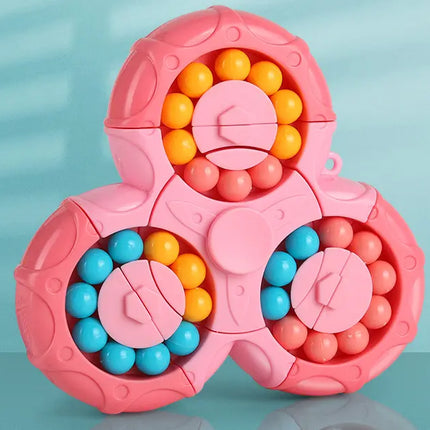 Puzzle Fidget Spinner with Smooth Rotation and Solvable Configurations, Pocket Toy for Kids and Adults