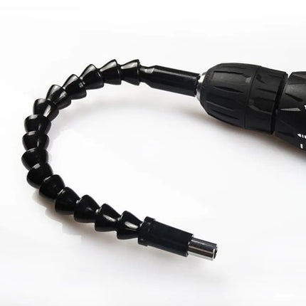 Drill Bit Extension Attachment with 360 Degree Rotation and Screwdriver Bit Set, Flexible Shaft for Cabinet Backs and Tight Spaces