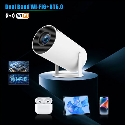 Mini Projector for Home Theater and Outdoor Movies, Portable Full HD Video Projector with Built In Speakers, US EU AU UK Plug