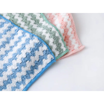 Microfiber Dishwashing Cloths with Streak-Free Cleaning | Set of 10 for Effortless Kitchen Care(Set of 10)
