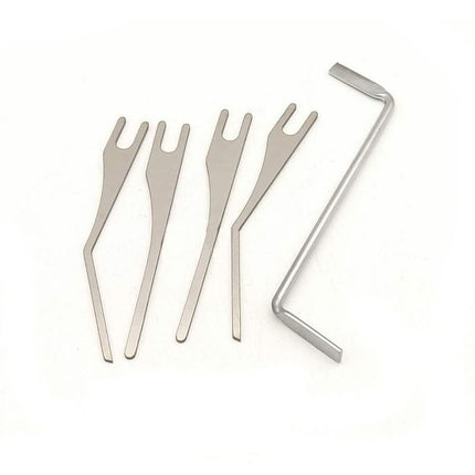 Lock Pick Gun, Manual Pin Tumbler Picking Tool with Ergonomic Grip, for Padlocks and Door Locks You Own