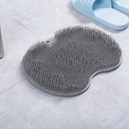 Textured Bath Mat with Non Slip Design, Quick Rinse Easy Dry Massage Texture Cleaning Mat for Bathrooms, 6 Colours