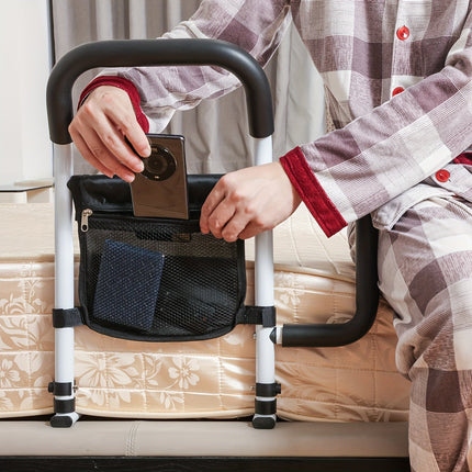 Bed Safety Rail with Dual Grip Handles, Bed Assist Rail with Storage Bag – image 7